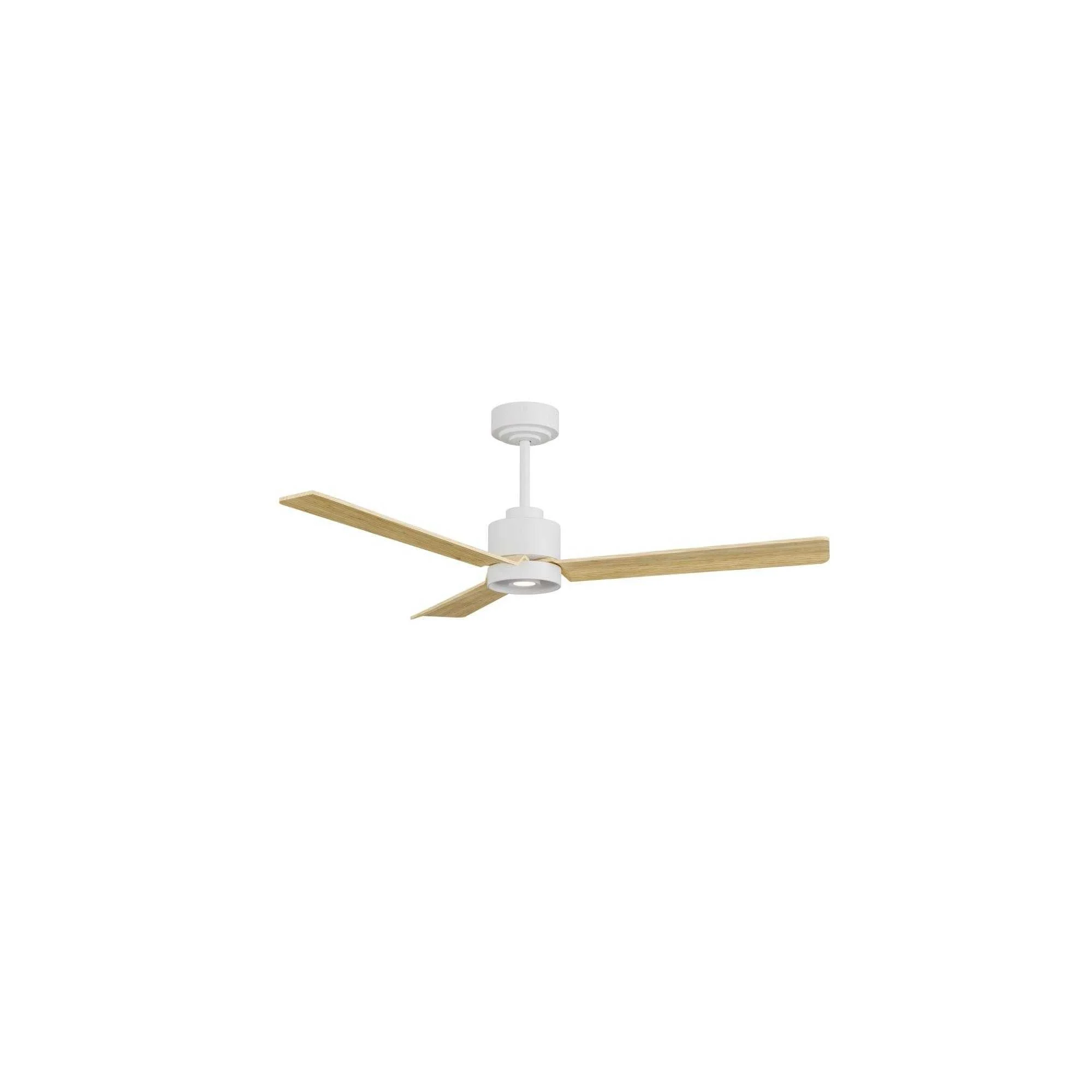 Ventilador de techo con luz Sulion Anne 127cm LED blanco y madera clara motor DC CCT 2245300