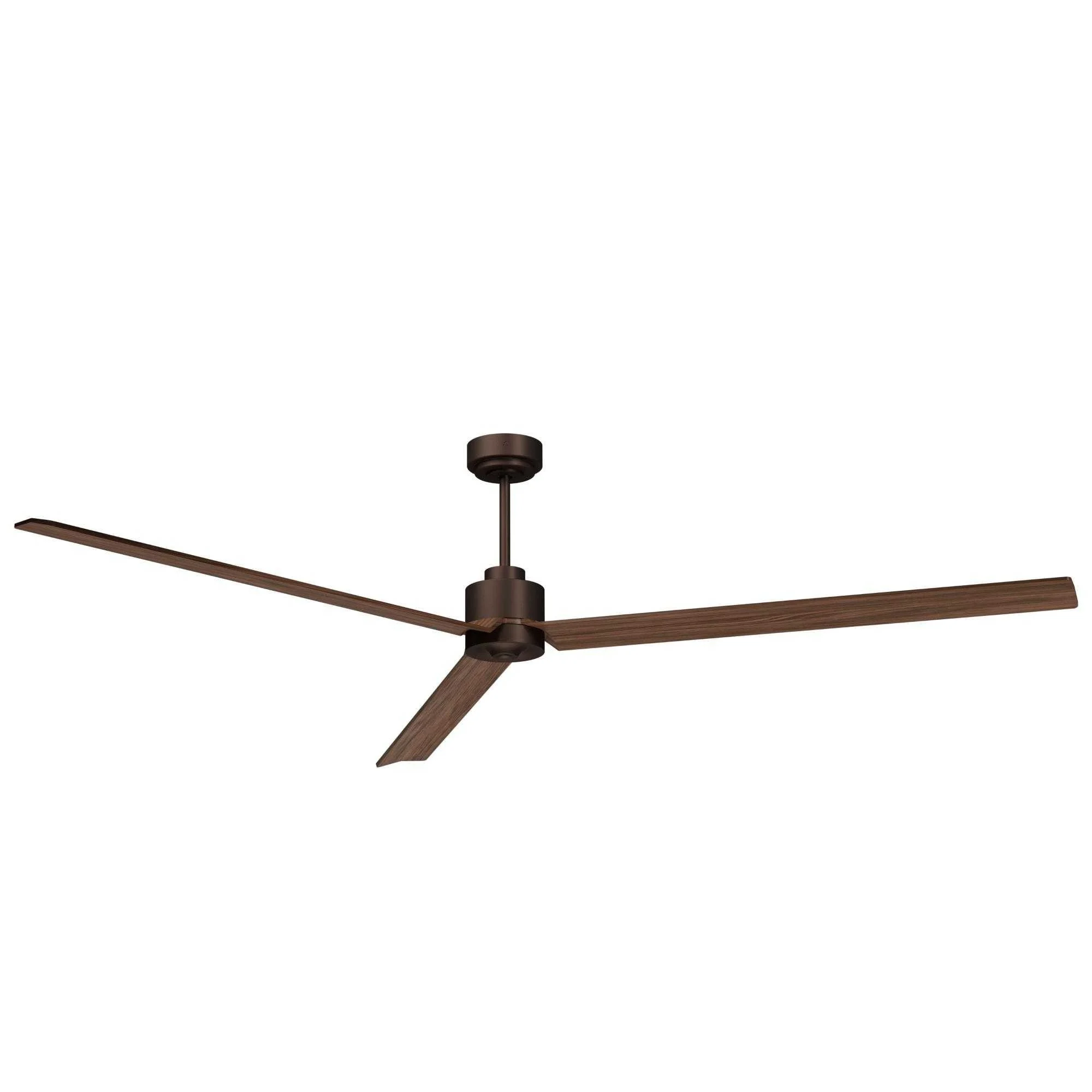 Ventilador de techo con luz Sulion Anne 220cm marrón óxido y madera oscura motor DC 2247274
