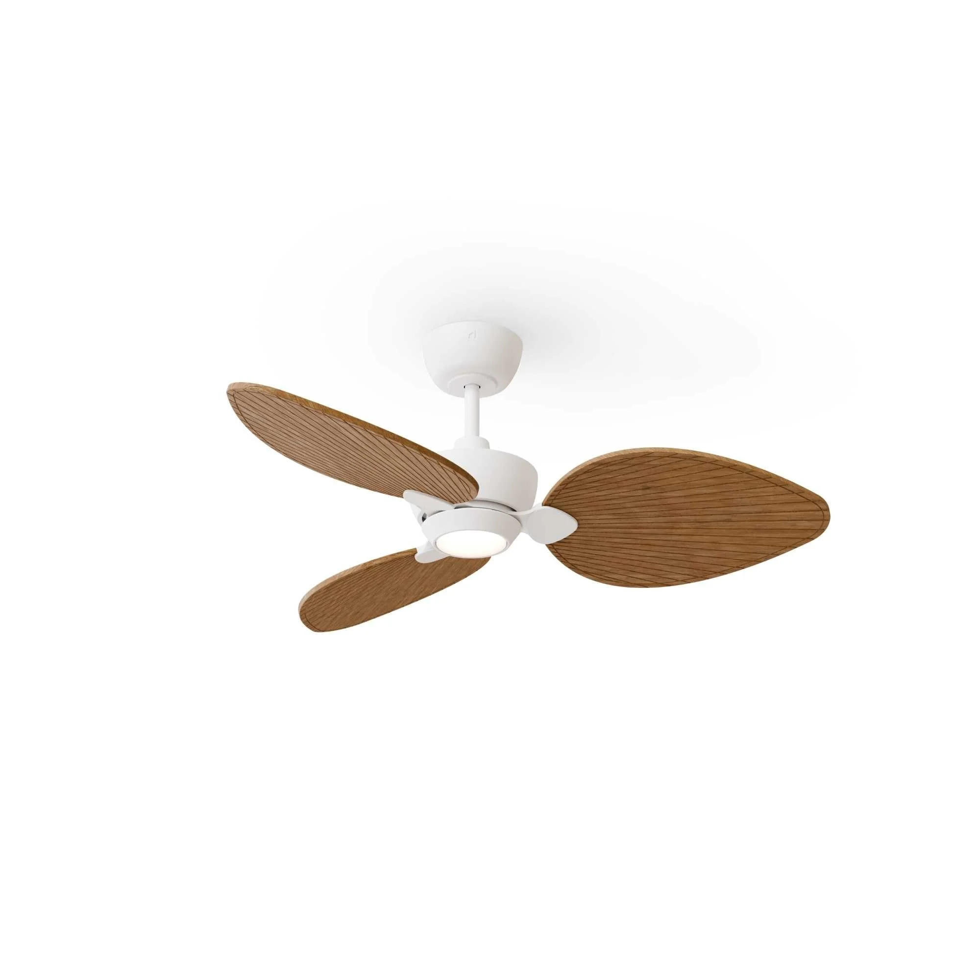 Ventilador de techo con luz Sulion Alma 100cm LED blanco y madera motor DC CCT 2247564