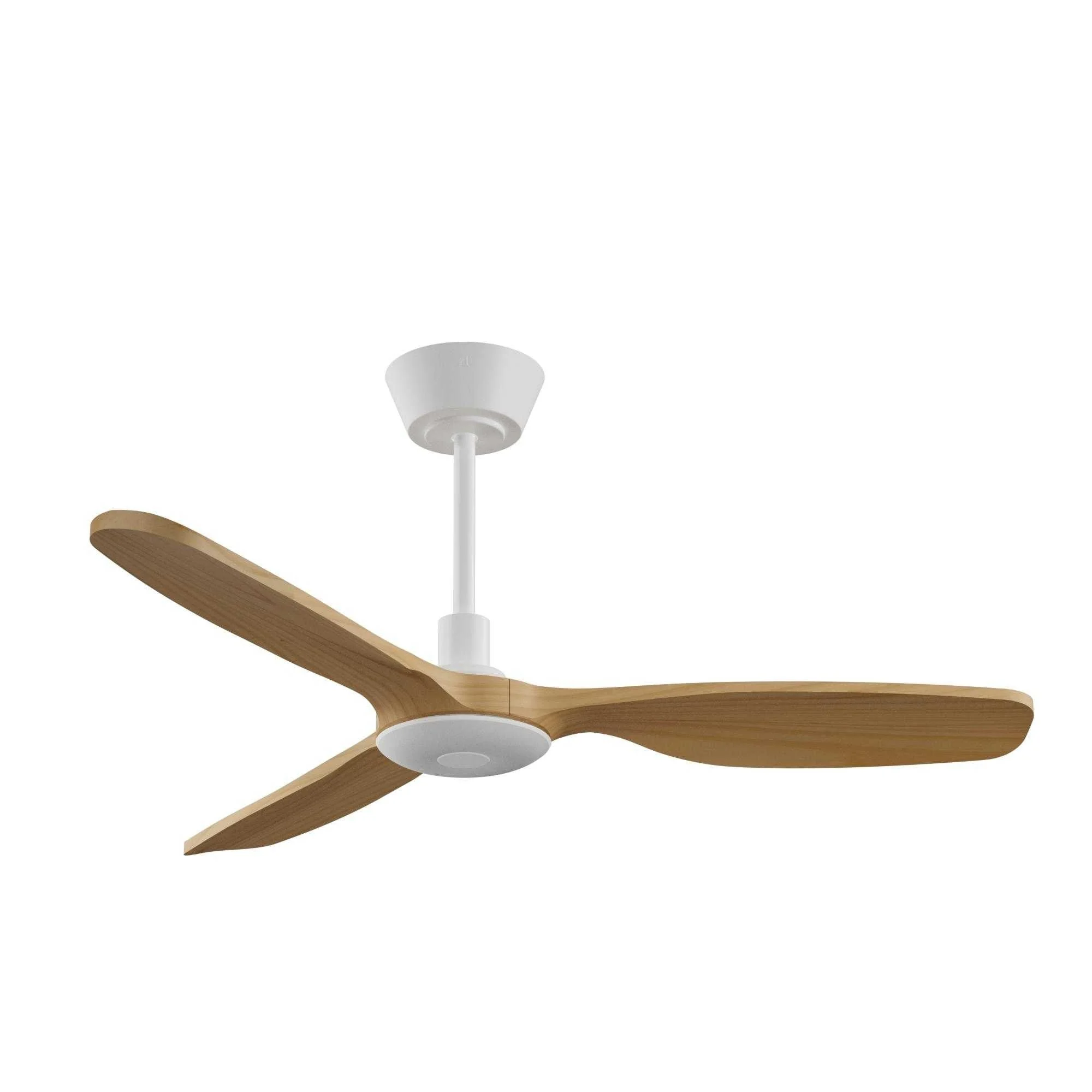 Ventilador de techo con luz Sulion Balcony Neo 107cm LED blanco y madera motor DC CCT 2248653