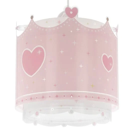 Lámpara colgante Dalber LITTLE QUEEN, rosa