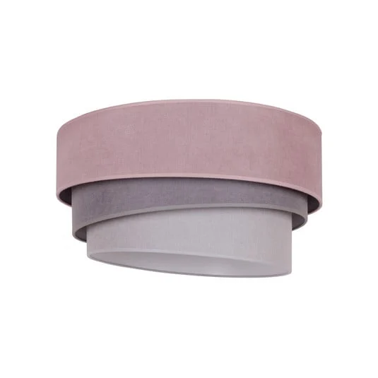Lámpara de techo Pastell Trio Ø 60 cm rosa/gris/gris claro
