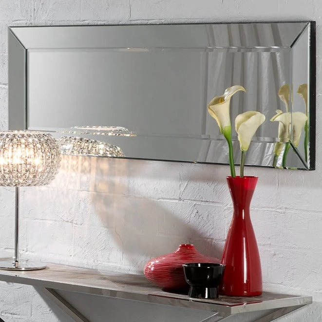 Espejo Schuller Roma plata y negro 150x50cm 29-E07/150