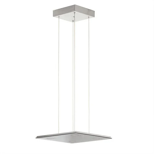 Lámpara LED colgante Pano cuadrangular, metálico