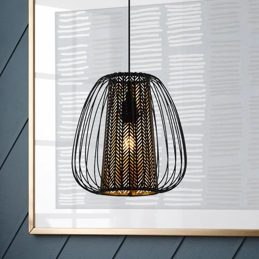 Lámpara colgante Curasao con pantalla doble, 1 luz