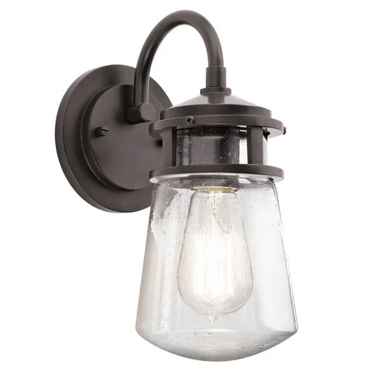 Aplique exterior Lyndon pantalla de vidrio 28,6cm