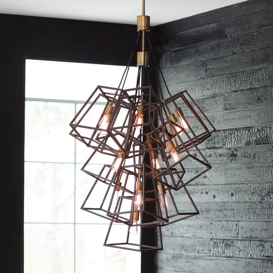 Lámpara de araña Fulton, 7 luces