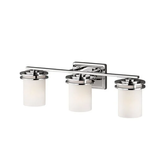 Aplique LED Hendrik IP44 cromo/vidrio, 3 luces