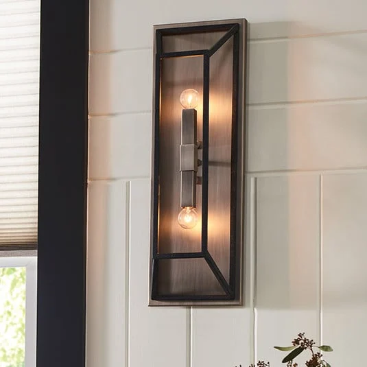 Aplique Fulton, bronce, 2 luces