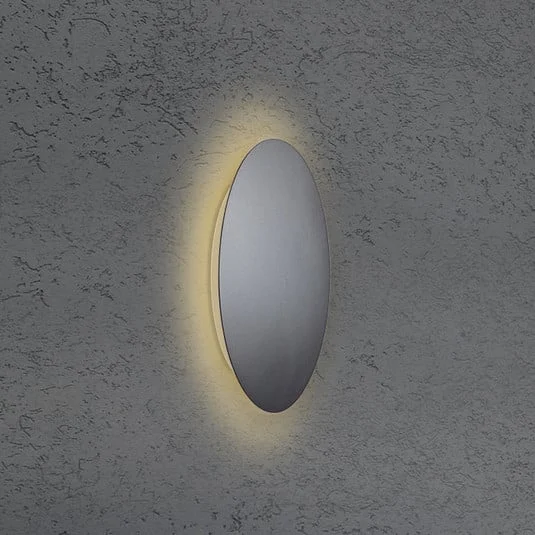 Escale Blad Aplique de pared LED antracita Ø 18 cm
