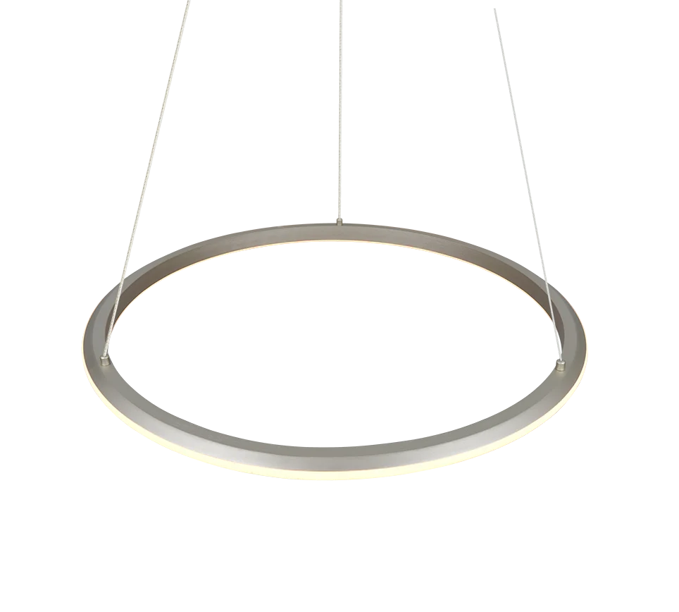 Lámpara de techo colgante Trio Amador LED níquel mate 150cm 3