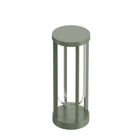 Bolardo FLOS In Vitro 1, 2.700 K, 40 cm, verde claro