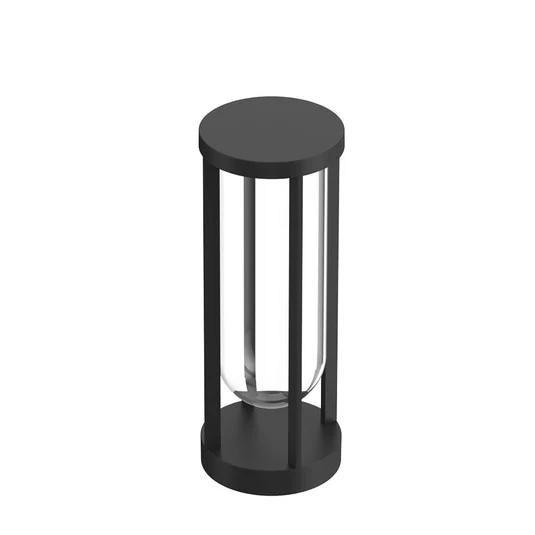 Bolardo FLOS In Vitro 1, 2.700 K, 40 cm, negro