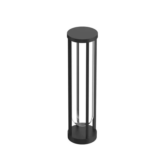 Bolardo FLOS In Vitro 2, 2.700 K, 60 cm, negro