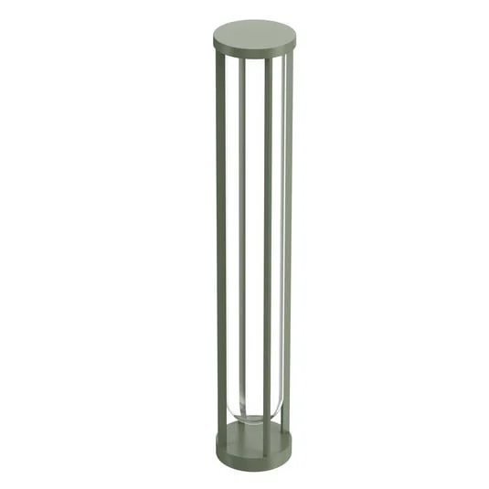 Bolardo FLOS In Vitro 3, 2.700 K, 90 cm, verde claro