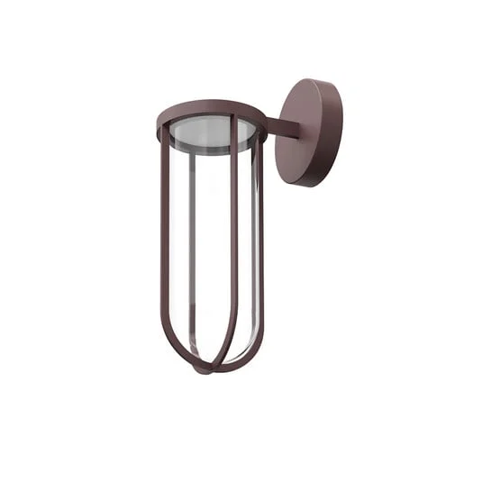 Aplique de pared FLOS In Vitro Wall 2700 K marrón oscuro