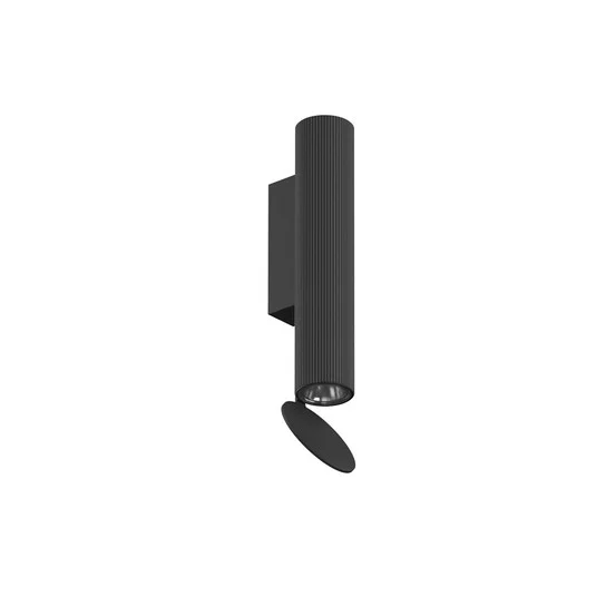 FLOS Flauta Riga 1 aplique para exterior, 2.700K negro