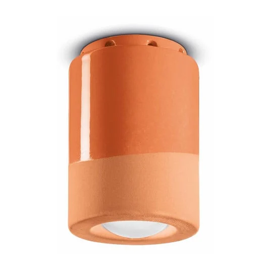 PI lámpara de techo, cilíndrica, Ø 8,5 cm, naranja