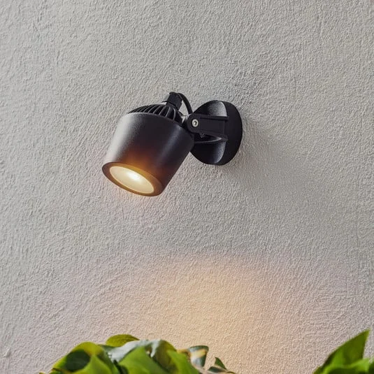Foco Minitommy 1 luz CCT negro/esmerilado