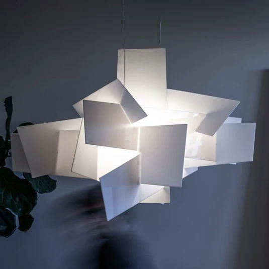 Foscarini Big Bang colgante LED, blanco, Ø 130cm