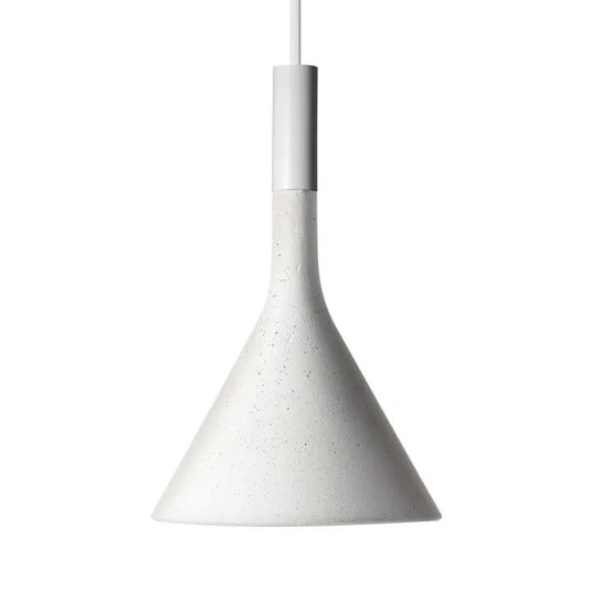 Lámpara colgante Foscarini Aplomb Mini de hormigón, blanca