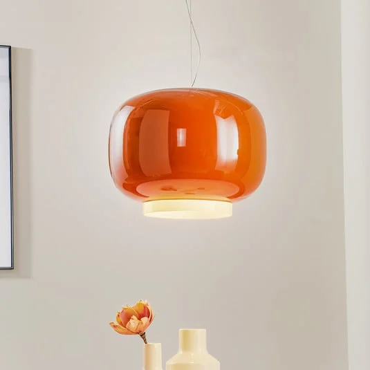 Lámpara colgante LED Foscarini Chouchin 1, naranja