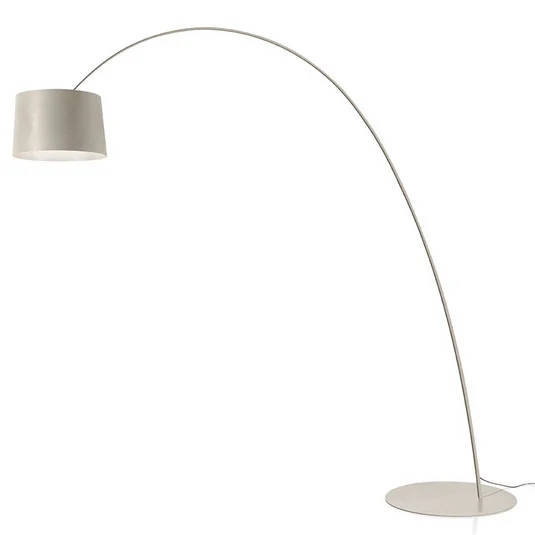 Lámpara de pie LED Twiggy de Foscarini, color gris claro