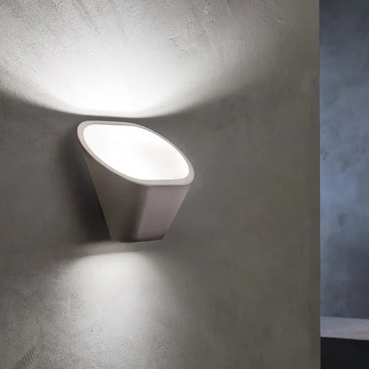 Aplique de pared Foscarini Aplomb R7s de hormigón, gris