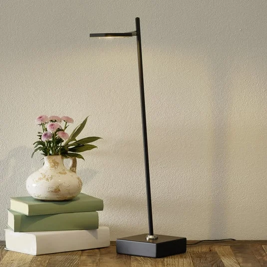 Lámpara de mesa LED Block, atenuable, negro