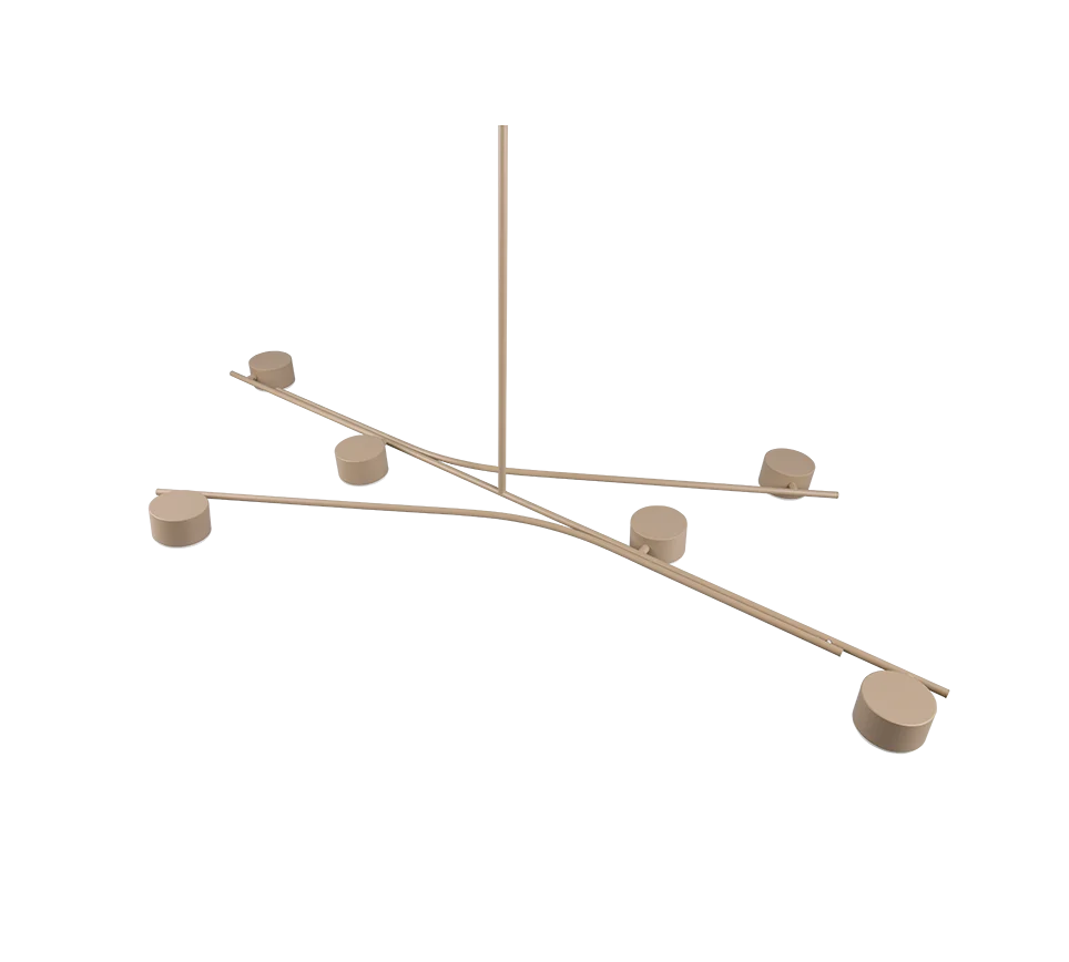Lámpara de techo colgante Trio Coda LED warm beige 2700K 180cm 3