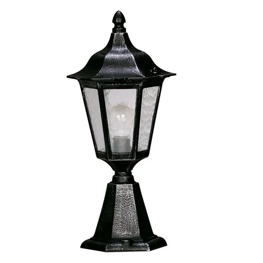 Baliza 541, vidrio catedral, negro-plata