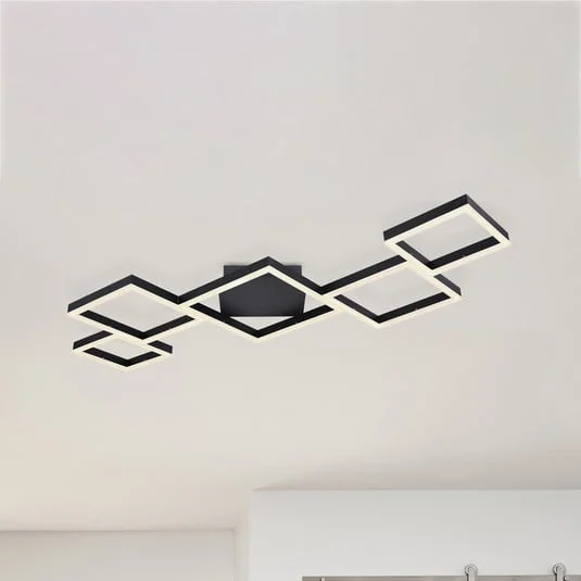 Plafón LED Kurio, 5 luces, negro, CTT