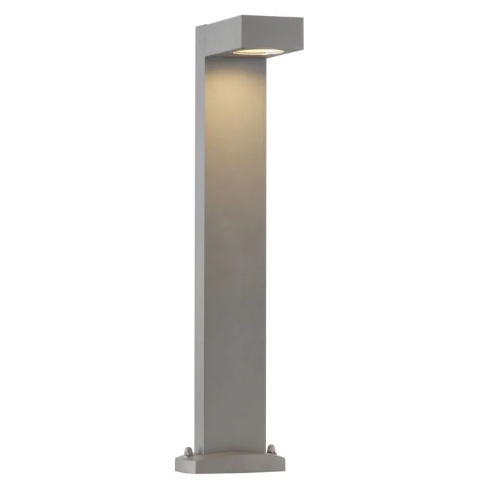 SLV Quadrasyl 75 Lámpara de pie Aluminium Gris Cuadrado | Al Aire Libre - IP44 - Apta para 1x GX53