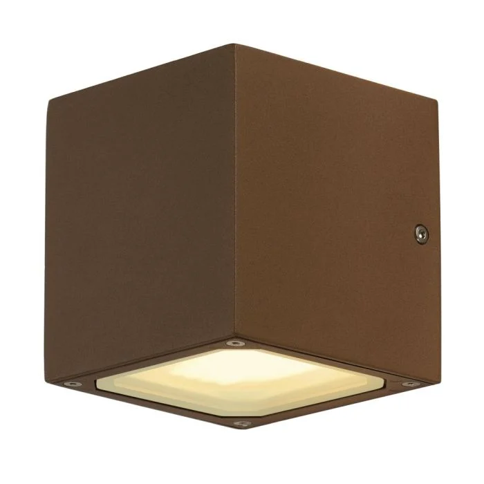 SLV Sitra Cube Luz De Pared Aluminium Otro | Al Aire Libre - IP44 - Apta para 2x GX53