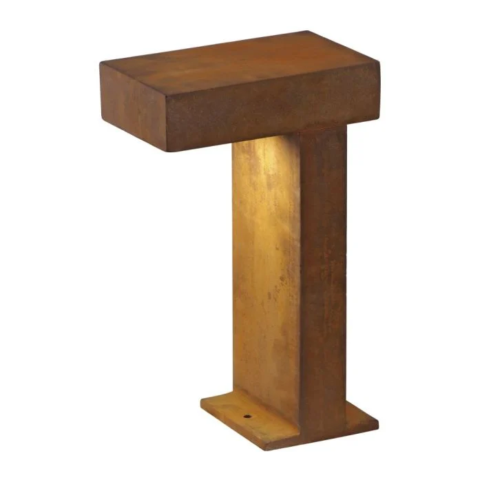 SLV Pathlight Lámpara de pie Acero Oxidado | Al Aire Libre - IP44 - Apta para 1x GX53