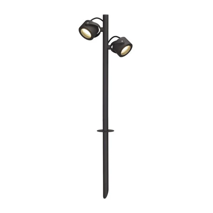 SLV Sitra 360 Pico Luz Aluminium Gris | Al Aire Libre - IP44 - Apta para 2x GX53
