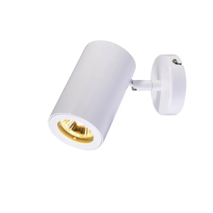 SLV Enola B Pared y Luz de techo Aluminium Blanco | Apta para 1x GU10
