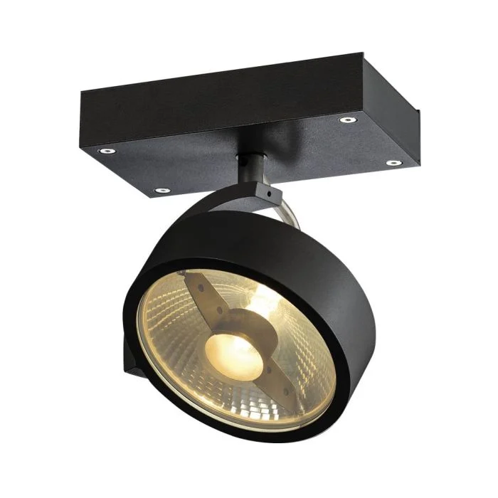 SLV Kalu Foco Aluminium Negro | Apta para 1x GU10 (AR111)