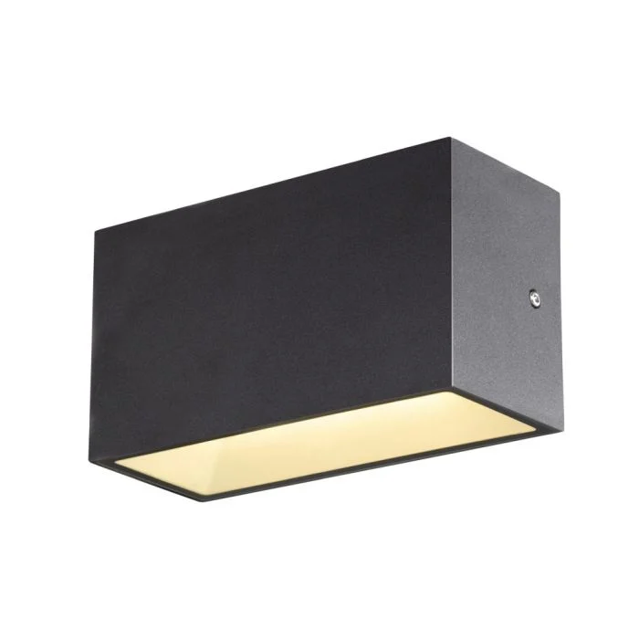 SLV Sitra M Up/Down Luz De Pared Aluminium Gris 14W 1880lm - 830-840 CCT | Al Aire Libre - IP65