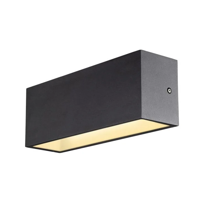SLV Sitra L Up/Down Luz De Pared Aluminium Gris 24W 3060lm - 830-840 CCT | Al Aire Libre - IP65