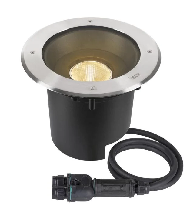 SLV Dasar Aluminium Gris 27W 2790lm - 830 Luz Cálida | Dali Regulable