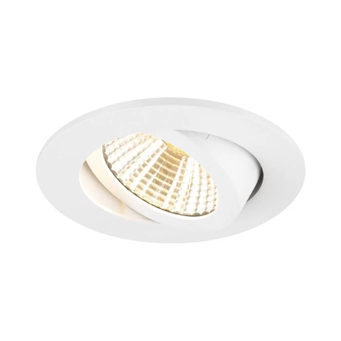 SLV New Tria 68 Foco Aluminium Blanco 8.3W 750lm 38D - 930 Luz Cálida | Recorte 68mm -  Mejor Reproducción De Color - Regulable