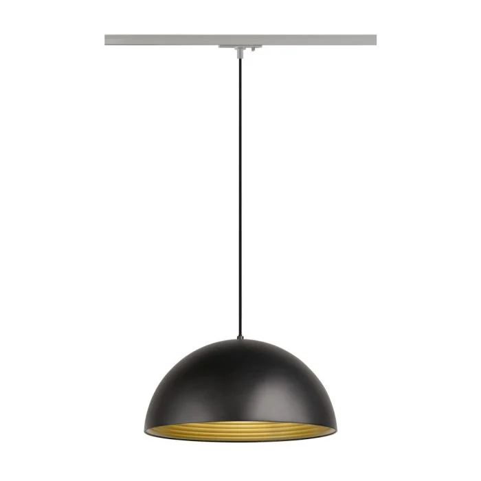 SLV Foco de carril Colgante De Luz Forchini M 40 1-Fase Acero Gris | Apta para 1x E27