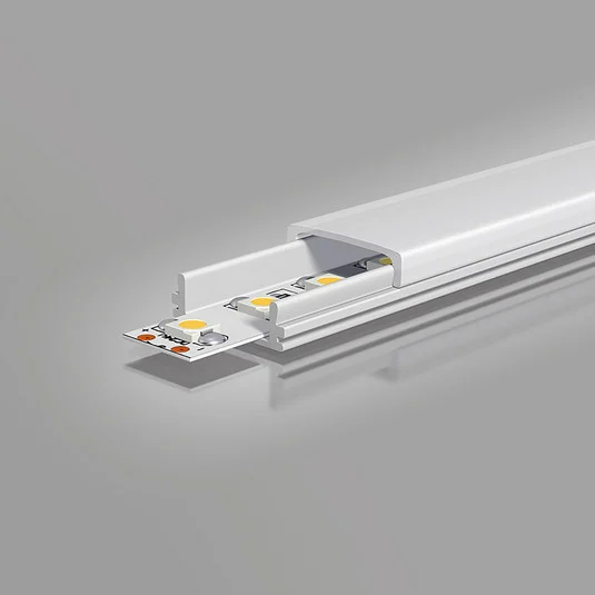 EVN APFLAT1 perfil de aluminio en U, 200 cm, plano
