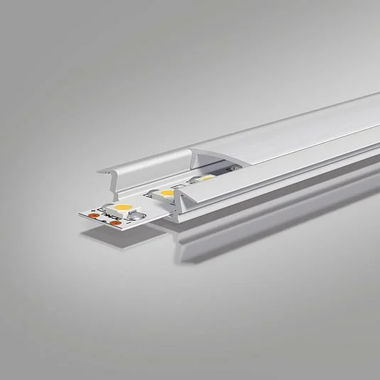 EVN APFLAT3, perfil aluminio, T, 200cm, redondeado