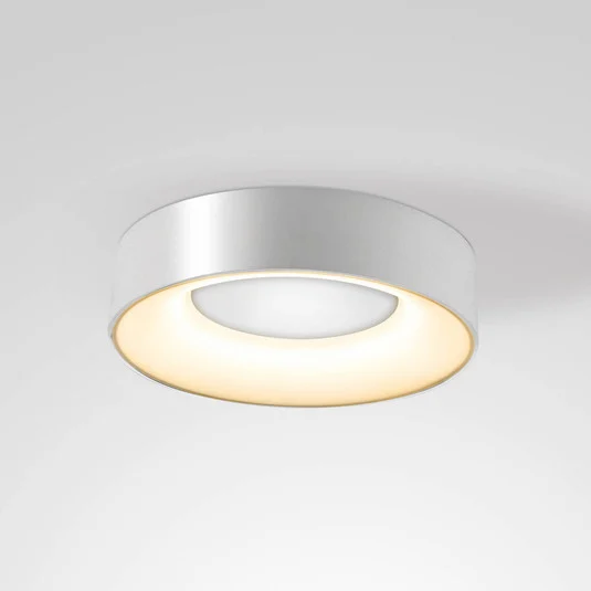 Plafón Sauro LED, Ø 30 cm, plata