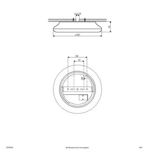 EVN Catino Plafón LED, CCT, 25 cm