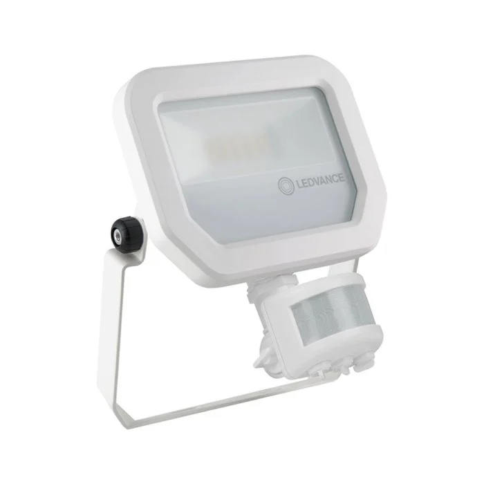 Ledvance Proyector LED Sensor GEN 3 Blanco 10W 1200lm 100D - 840 Blanco Frio | IP65 - Sensor de movimiento y luz - Simétrico