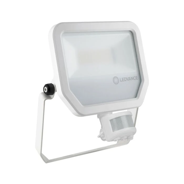 Ledvance Proyector LED Sensor GEN 3 Blanco 50W 5500lm 100D - 830 Luz Cálida | IP65 - Sensor de movimiento y luz - Simétrico