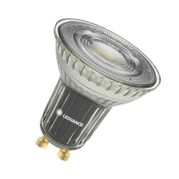 Ledvance Foco LED GU10 PAR16 6.1W 575lm 36D - 930 Luz Cálida | Mejor Reproducción De Color - Regulable - Reemplazo 80W